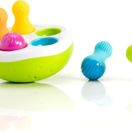 Fat Brain Toys SpinnyPins - Sensory & Motor Skills Toy for Babies & Toddlers Fat Brain Toys SpinnyPins - Sensory & Motor Skills Development Toy