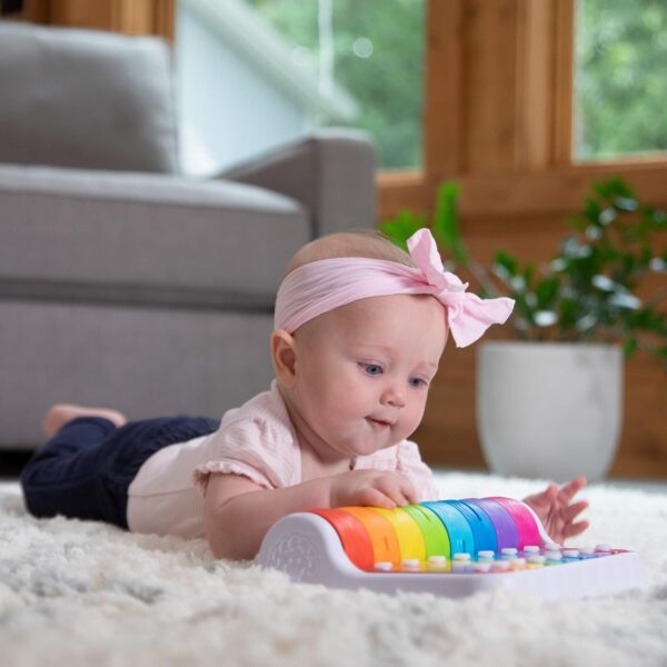 img3 Fat Brain Toys Rock 'N Roller Piano - Musical Xylophone for Babies & Toddlers