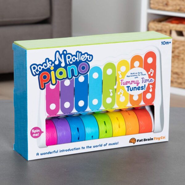 img4 Fat Brain Toys Rock 'N Roller Piano - Musical Xylophone for Babies & Toddlers