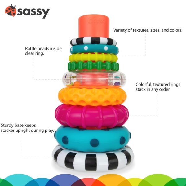 img3 Sassy Stacks of Circles - Classic Stacking Ring STEM Learning Toy